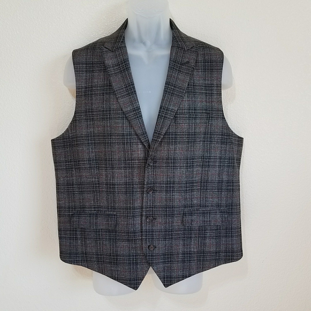 Murano Men's Plaid Vest